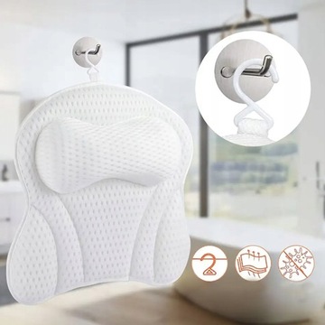 РАССЛАБЛЯЮЩАЯ ПОДУШКА ДЛЯ ВАННЫ, 4D ПОДГОЛОВНИК