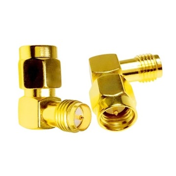 GSM адаптер вилка RP-SMA/розетка RP-SMA 90 градусов.