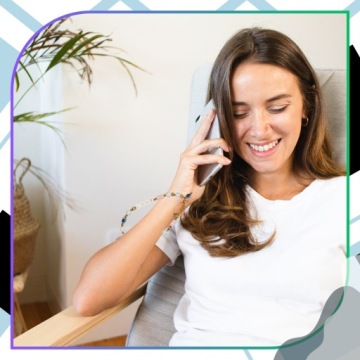 Телефон шнурок бусины жемчуг кулон