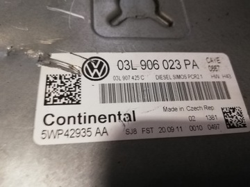 Компьютер Caddy Continental 03L906023PA, 5WP42935