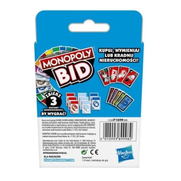 Карточная игра Monopoly BID Карты Monopoly PL Hasbro