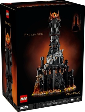 LEGO ICONS 10333 WŁADCA PIERŚCIENI BARAD-DUR 18+ NOWY