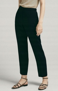 Moda Spodnie Kuloty Zara Woman Kuloty nude Ozdobne guziki 