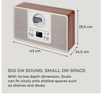 AUNA SCALA ИНТЕРНЕТ-РАДИО VCD-IR, WI-FI CD BT