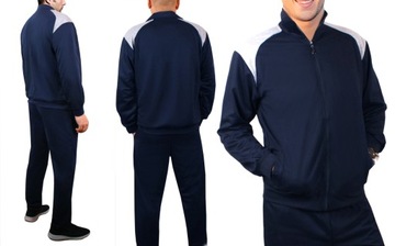 СПОРТИВНЫЙ КОСТЮМ МУЖСКИЙ СВИТШОТ + БРЮКИ, ХЛОПОК, ЧЕРНЫЙ 938 M