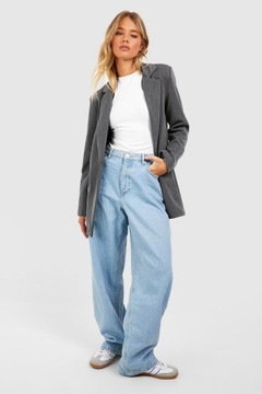 БЕЛОЕ ЭЛАСТИЧНОЕ БОДИ ГЛАДКОГО КРОЯ BOOHOO 42