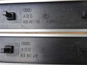 AUDI A4 B6 B7 СЕДАН COMBI ПОЛОСКИ ДЕКОРЫ ДВЕРЕЙ АЛЮМИНИЕВАЯ РАМА S-LINE