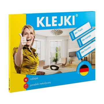 NAKLEJKI edukacyjne do nauki języka – niemiecki