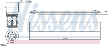 NISSENS SUŠIČ KLIMATIZACE FIAT PUNTO 99-06