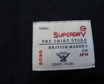 Superdry JAPAN STYLE ORYGINAL GRANATOWA KOSZULA /S