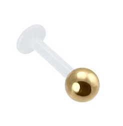 kolczyk do wargi labret kulka bioplast 1.2/12/3mm