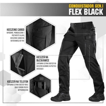 Тактические брюки M-Tac Conquistador Gen.I Flex BK