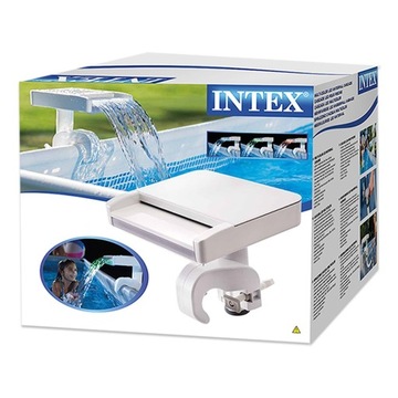Kaskada wodospad basenowy LED oświetlenie do basen ogrodowy INTEX 28090