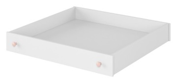 Szuflada do łóżka LUNA Biały + Różowy LENART