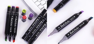 НАБОР АЛКОГОЛЬНЫХ МАРКЕРОВ TOUCH PRO 80 шт. + ФУТЛЯР.