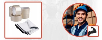 УПАКОВКИ ИЗ ФОЛЬГИ Курьерские КОНВЕРТЫ 24,5х32,5см 100 шт + КЛЕЙКАЯ ЛЕНТА 6 х 55 м