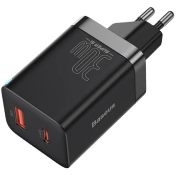 Настенное зарядное устройство BASEUS USB A + Type C, 30 Вт