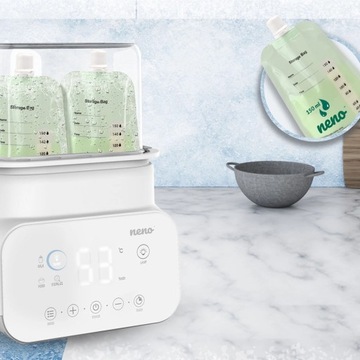 Neno Vita двойной подогреватель бутылочек 5в1 Стерилизатор размораживание + БУТЫЛКА