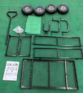 САДОВАЯ ТРАНСПОРТНАЯ ТЕЛЕЖКА 3 В 1 СКЛАДНОЙ БОЛЬШОЙ ТРАНСПОРТ ДЕРЕВА 120л