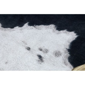 Ковер Искусственная коровья кожа черно-белый 155х195 см