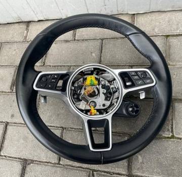 Porsche Cayenne 9Y0 Macan Panamera kierownica chrono łopatki skóra