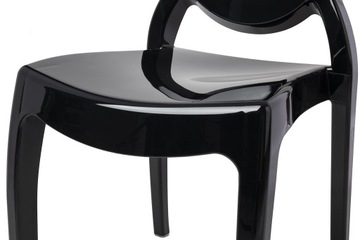 Стул ЭЛИЗАБЕТ черный - поликарбонат, идеально подходит для гостиной