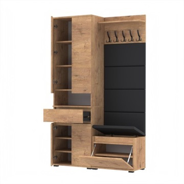 Garderoba 120x36cm SU60-VB60-4PAN-WP60 D1 N1 Dąb Lancelot