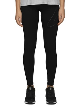 GETRY DAMSKIE 4F LEGGINSY CZARNE FITNESS CROSS XS