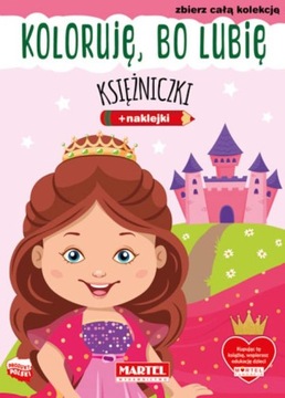 KOLORUJĘ bo lubię - KSIĘŻNICZKI z naklejkami 16str
