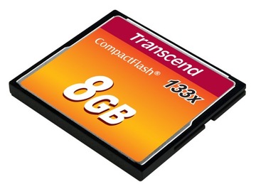 Карта памяти CompactFlash CF Transcend 133x 8 ГБ