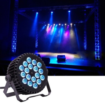 Lampa sceniczna LED DMX512 23W 7 kanałów