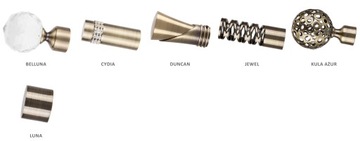 ДВОЙНОЙ КАРДИН 260 СМ 19+19 ММ СОВРЕМЕННЫЙ 3 ЦВЕТА НА ВЫБОР КОНЦОВ RENA