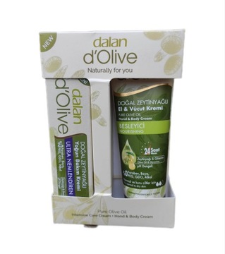 DALAN d'Olive Zestaw 2 Kremów Do Rąk i Ciała 95ml