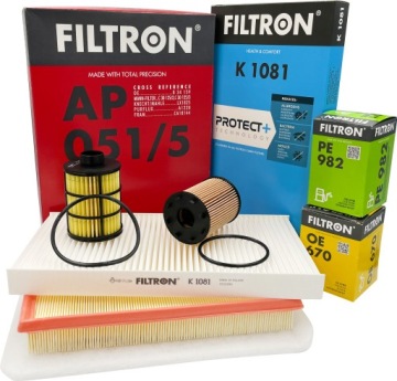 ZESTAW FILTRÓW FILTRON OPEL CORSA C 1.3CDTi 4szt