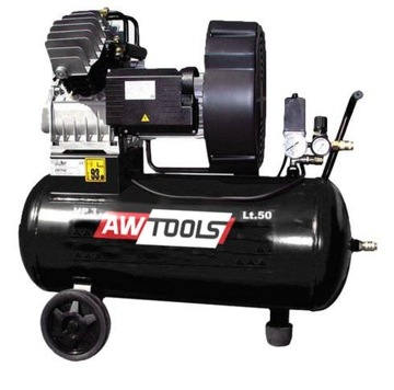 AWTOOLS SPRĘŻARKA OLEJOWA ZVA-50L V WYDAJNOŚĆ 370/min. ZBIORNIK 50l