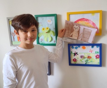 Рамка для детских рисунков А3 (29,7х42 см) Фоторамка 3D картинки БЕЛАЯ