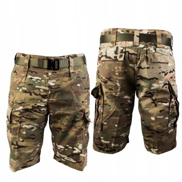 TEXAR Spodenki Wojskowe Taktyczne WZ10 MULTICAM Spodnie krótkie roz. S
