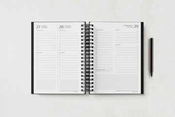 Ежедневник на 2024 год на спирали, Календарь А5 Make It Easy - PEPPER