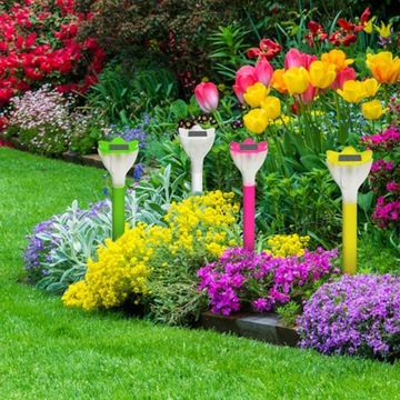 8x САДОВАЯ СОЛНЕЧНАЯ ЛАМПА LED Цветок ЦВЕТОК ЖЕЛТЫЙ С ДЕКОРАТИВНЫМ КОЛОСОМ