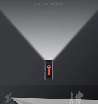 СВЕТОДИОДНАЯ ВЕЛОСИПЕДНАЯ ФАРА ПЕРЕДНЯЯ 1800LM МОЩНАЯ + ЗАДНЯЯ