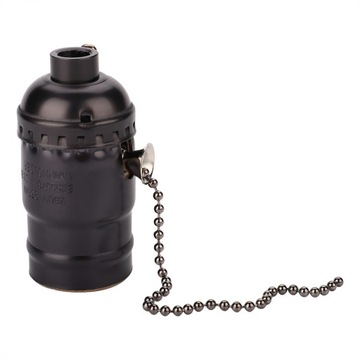 E27 МЕТАЛЛИЧЕСКАЯ ЛАМПА С ТРОСОВЫМ ВЫКЛЮЧАТЕЛЕМ