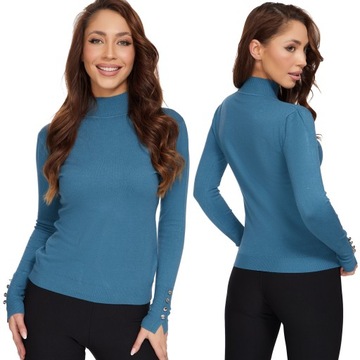 062_ S/M _CLASSIC ЖЕНСКИЙ ДЖЕМПЕР С ПОЛУТЮЛЕТОМ