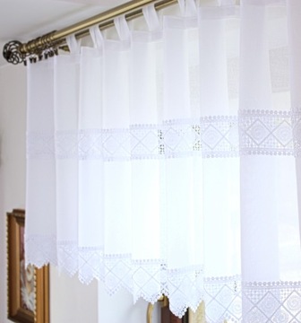 Ревность Гипюровые Подтяжки Шторы для кухни 300/90