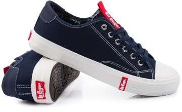 LEE COOPER MĘSKIE GRANATOWE NISKIE TRAMPKI TENISÓWKI KLASYCZNE r. 44