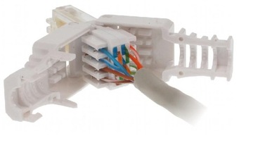Самоблокирующаяся модульная сетевая вилка RJ45 CAT5