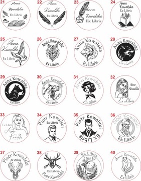 Штамп Ex Libris 40 мм, книжный штамп + БЕСПЛАТНО