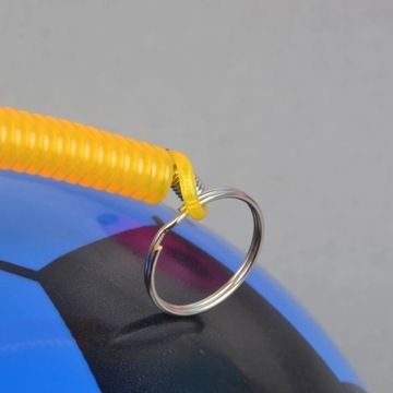 GUMOWA PIŁKA NA SPĘŻYNIE DO KOPANIA DLA DZIECI DO NOGI DMUCHANA NA SZNURKU