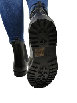 Галоши Ботинки Челси MELISKI короткие ЧЕРНЫЕ