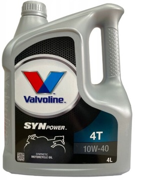 VALVOLINE SYNPOWER 4T 10W40 API SN JASO MA MA2 4L