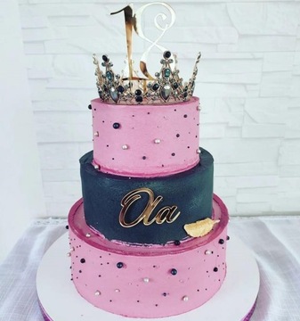 Имя на торте, золото, любое имя, оргстекло.